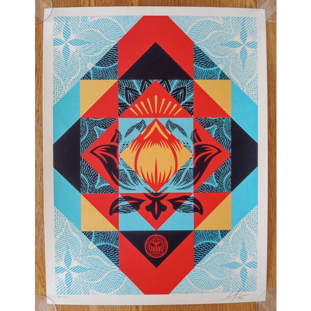 Shepard FaireyObey Wake Up white, 2017 Silkscreen on white Speckletone paper. Signed by Shepard Fairey. Numbered and...