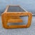 Lou Hodges Mid Century Modern Lou Hodges Oak Smoked Glass Coffee Table For Sale - Image 4 of 9