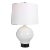 Collar Gloss White Table Lamp For Sale