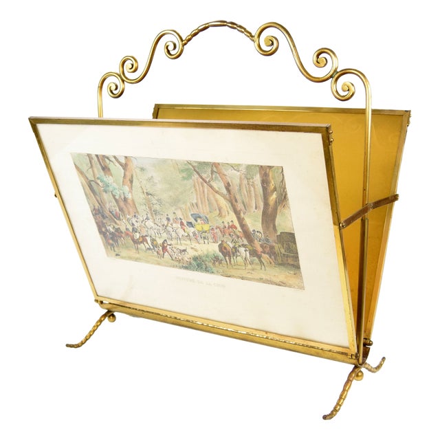 Mid 20th Century Hollywood Regency Magazine Stand For Sale