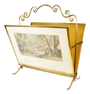 Mid 20th Century Hollywood Regency Magazine Stand