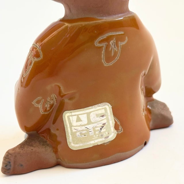 Mid Century Japanese Pottery Girl by Uctci For Sale - Image 9 of 10