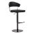 Cosmo Black on Black Steel Bar Stool For Sale