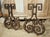 Pair of Decorative French 1940s Wrought Iron and Tole Fireplace Chenets For Sale - Image 10 of 18