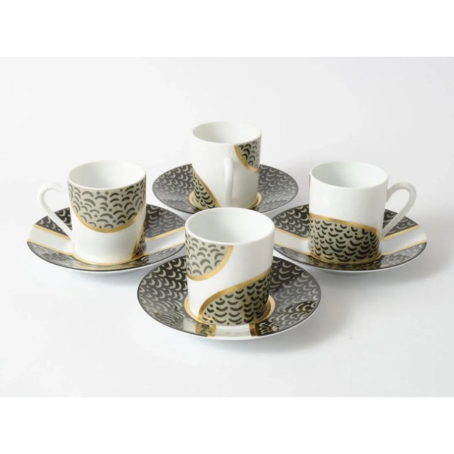 Limoges Porcelain Coffee Cups by Dana Roman for Artea, 1980s Chairish
