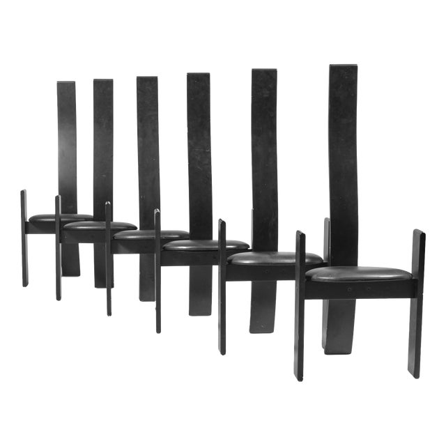 SD51 Golem Chairs by Vico Magistretti for Poggi, Italy, 1968, Set of 6 For Sale