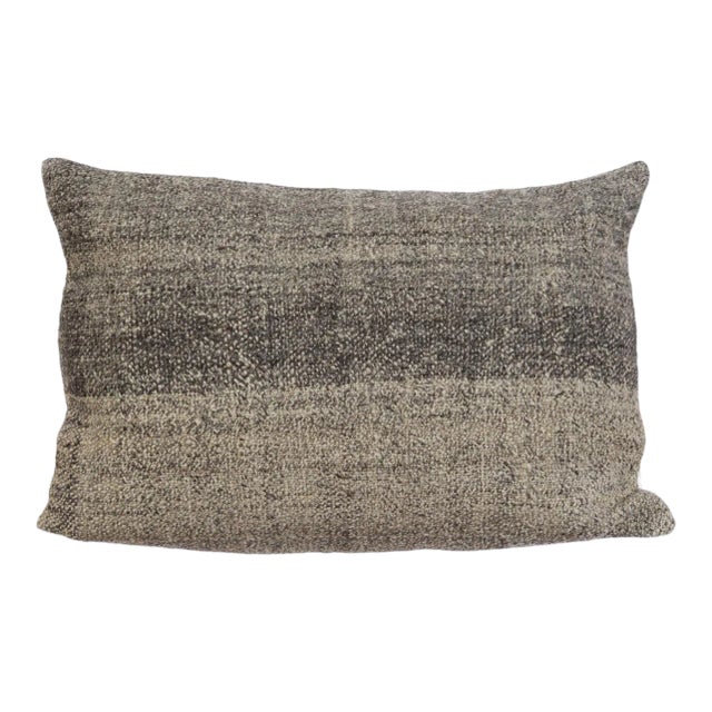 Gray Kilim Pillow Cover For Sale