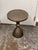 Metal Arhaus Sculptural Bronze Finish Pedestal Martini Side Table For Sale - Image 7 of 12