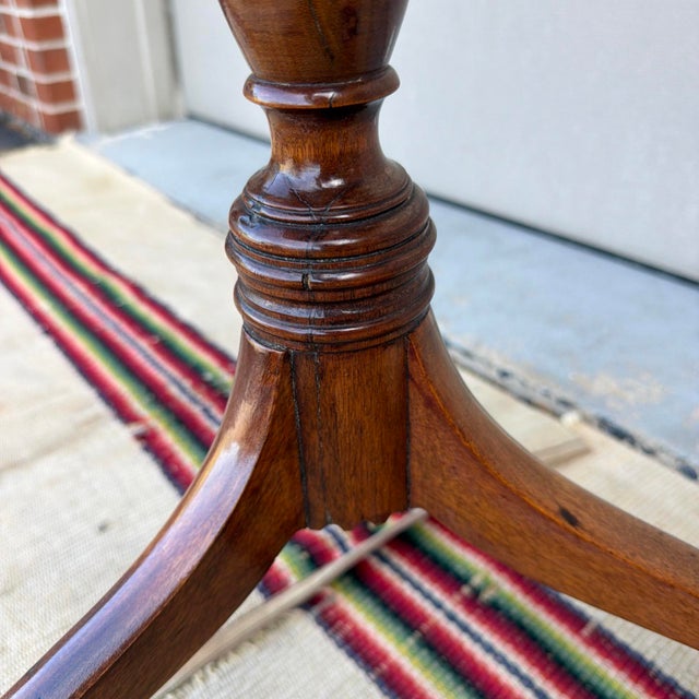 Antique Mahogany & Birch Federal Tilt-Top Spider-Leg Candlestand, New Hampshire or Maine, Circa 1790-1810 For Sale - Image 6 of 17