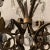 1950s French Iron & Crystal Chandelier For Sale - Image 4 of 13