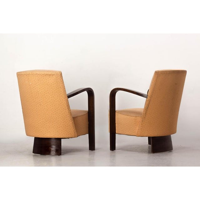 French Art Deco Beech Armchairs, 1930, Set of 2 For Sale - Image 6 of 12