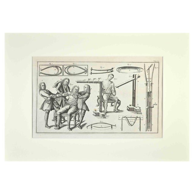 Lorenz Heister, Surgical Instruments and Treatments, Etching, 1750 For Sale