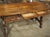 A 1900s Spanish Library Table Desk With Iron Stretchers, Shallow Frieze Drawers For Sale - Image 15 of 18