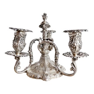 1890s Silver Candelabra From Sherry’s Restaurant in Nyc For Sale