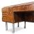 Wood 1930s Large Art Deco Desk Amboyna Writing Desk Chrome Legs For Sale - Image 7 of 15