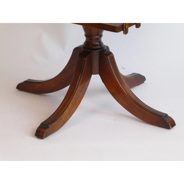 Victorian Revolving Bookcase with Leather, Antique Storage Cabinet For Sale - Image 9 of 10