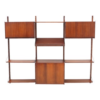 Wooden Wall Unit by Tredici, 1960s For Sale