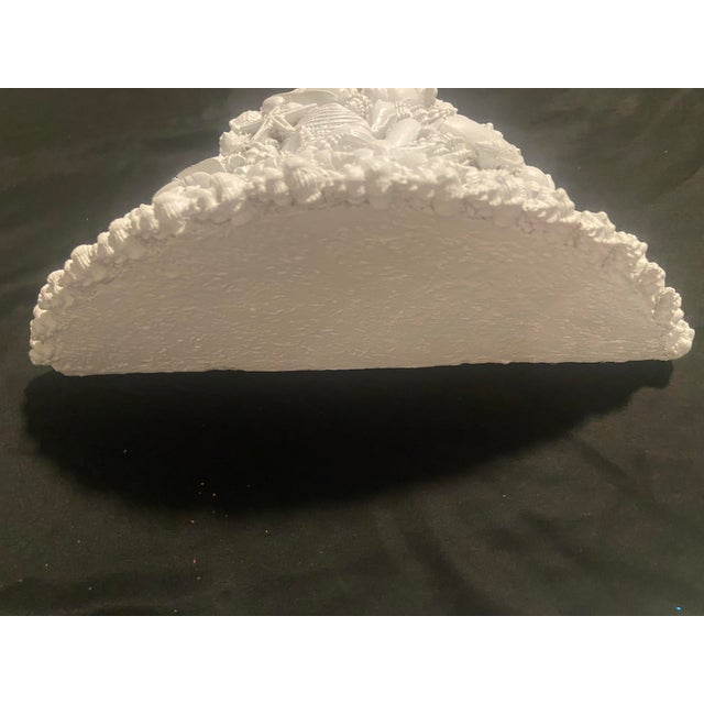 Vintage Coastal Coral and Seashell Wall Bracket Sconce C 1970's For Sale In Naples, FL - Image 6 of 6