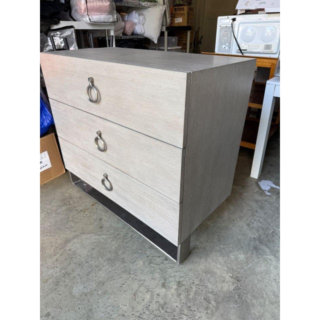 Bernhardt Like New Bernhardt Linea 3 Drawer Nightstand For Sale - Image 4 of 6