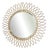 Vintage Bohemian Gilt Sunburst Mirror, 1960s For Sale