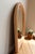 Glass Art Deco Style Powder Pink Arched Wall Mirror with Moulded Frame, 1980s For Sale - Image 7 of 9