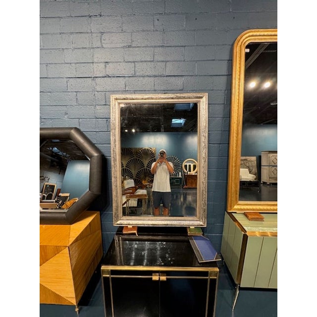 Wood 19th Century French Silver Louis Philippe Mirror For Sale - Image 7 of 7