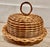 Farmhouse Wicker Dome& Plate Serving Set For Sale - Image 3 of 3