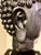 Extra Large Ceramic Buddha Head Sculpture Mounted on a Metal Stand For Sale - Image 11 of 12