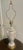 Mid-Century Modern 1950s Mid Century Modern Frederick Cooper Baluster Form White Porcelain and Brass Floral Lamp For Sale - Image 3 of 12
