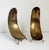 Brass 1950s Carl Auböck Style Brass Scoop Candle Holders - A Pair For Sale - Image 8 of 14