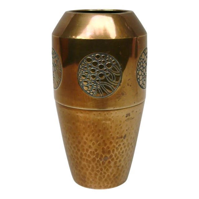 Art Noveau Brass Vase from WMF, 1890s For Sale