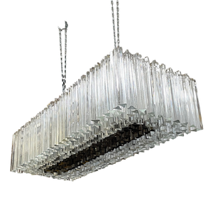 Mid-Century Modern Italian Murano Glass Chandelier attributed to Paolo Venini, 1950s