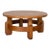 1950s French Solid Oak Coffee Table For Sale