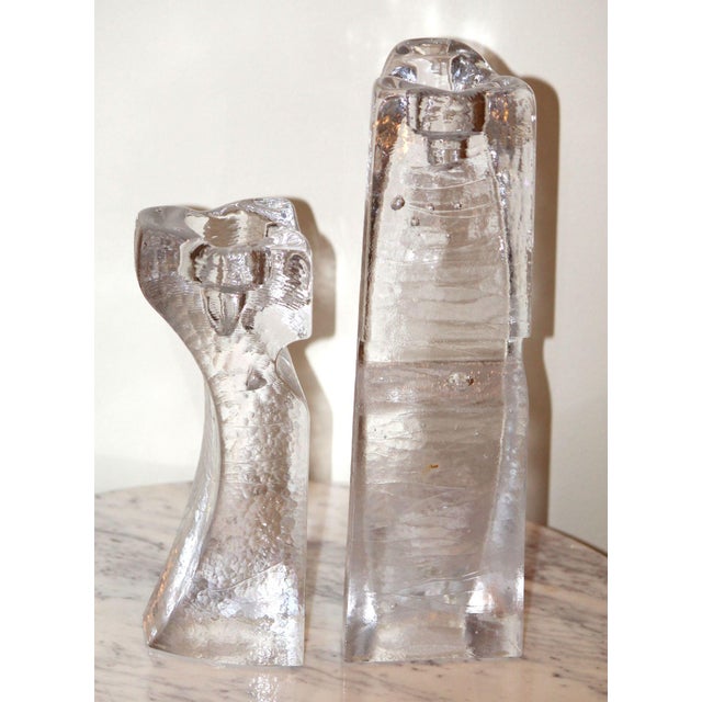 Vintage Kjell Engman for Kosta Boda 'Connect' Series Candle Holders For Sale - Image 6 of 7
