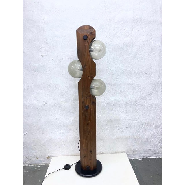 Floor Lamp in Wood and Glass from Temde, 1970s For Sale - Image 15 of 15