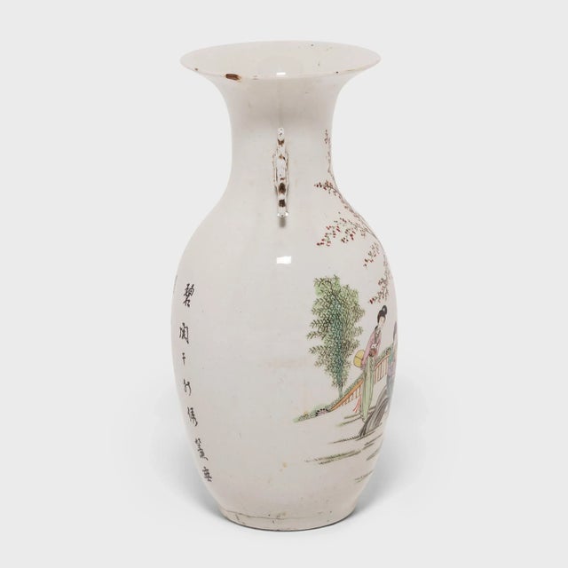 Chinese Four Seasons Phoenix Tail Vase, C. 1850 For Sale - Image 4 of 6