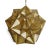 Moroccan Vintage Brass Origami Star Pendant Light Large For Sale - Image 3 of 8