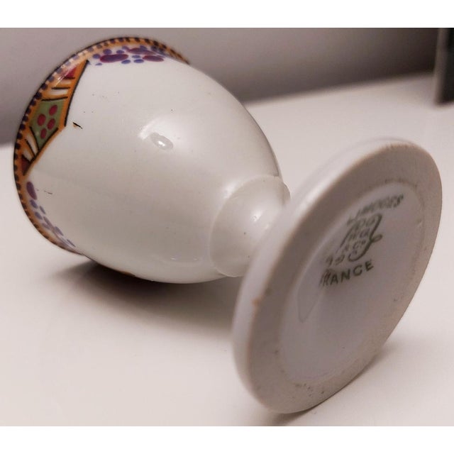 Egg Cup in Gold and Porcelain from Limoges, France, 1970 For Sale - Image 10 of 11