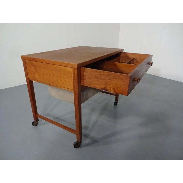 1960s Danish Teak Sewing Cart, 1960s For Sale - Image 5 of 18