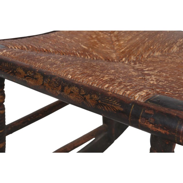 Hitchcock Style Stenciled Rocking Chair For Sale - Image 4 of 9