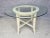 Crate & Barrel Late 20th Century Round Glass Crate & Barrel Halo Style White Cream Dining Table For Sale - Image 4 of 4
