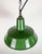 Industrial Green Enamel Factory Pendant Lamp from Revo, 1950s For Sale - Image 6 of 17