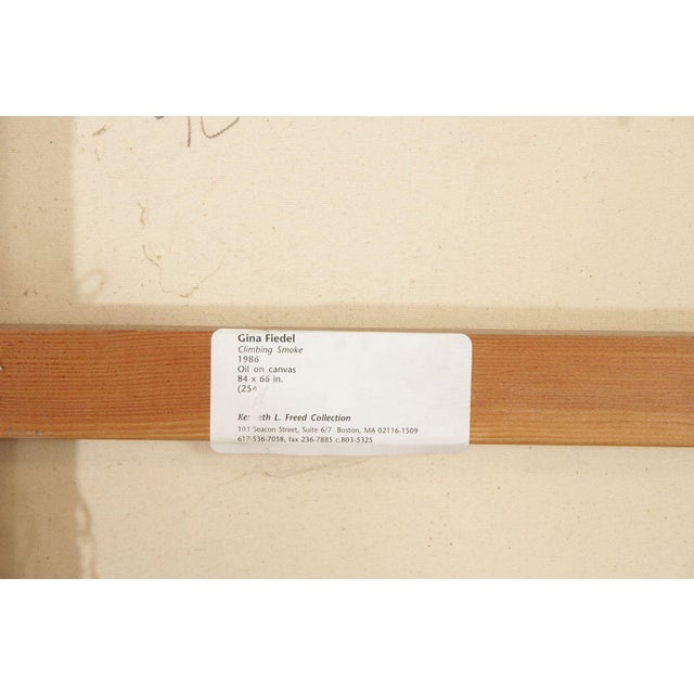 Gina Fiedel Contemporary Oil Painting, 'Climbing Smoke' For Sale - Image 4 of 12