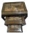 Vintage Engraved Nesting Tables Oriental Rose Wood Beautiful For Sale