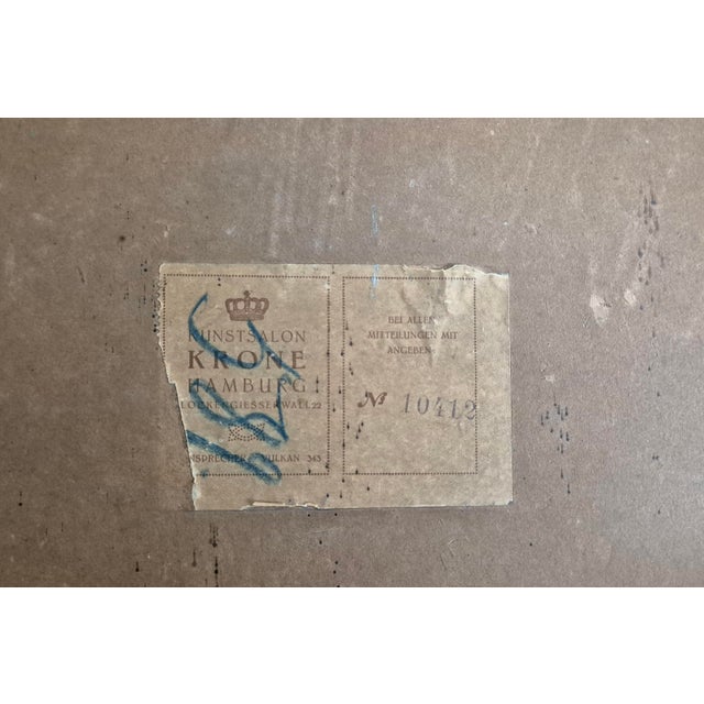 Otto Schulz Stradtmann, Lübeck, Oil Painting, 1920s, Framed For Sale - Image 15 of 17