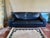 Nicoletti Black Leather Modern Couch For Sale - Image 16 of 16