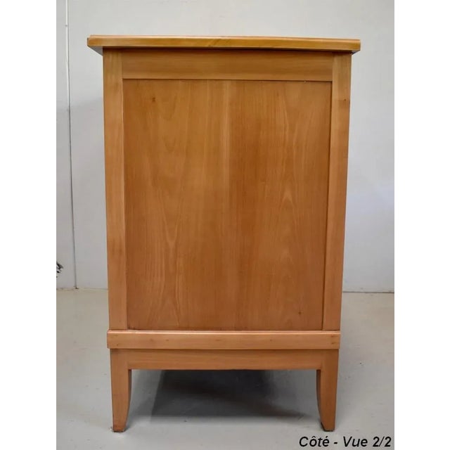 Louis XVI Style Blond Cherry Chest of Drawers, 1910s For Sale - Image 14 of 18