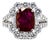 Late 20th Century No Heat Ruby Ring, Size 5 For Sale
