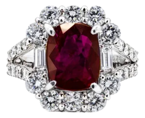 Late 20th Century No Heat Ruby Ring, Size 5