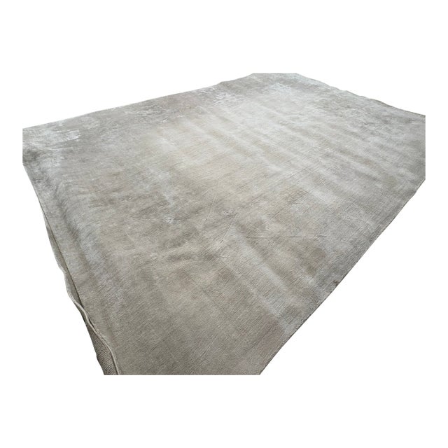Rh Malta Linen Rug – 10' × 14' 100% Linen | Hand-Loomed Luxury Construction | Rare Rh Collection For Sale